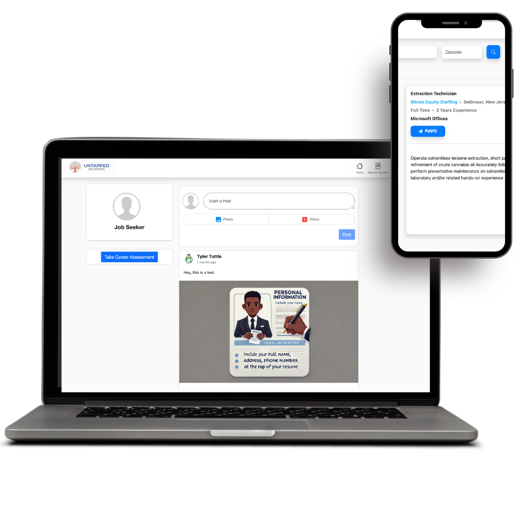job seeker mock up job seeker mock up